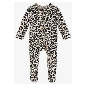 Posh Peanut Lana Leopard Tan Pajamas: 12-18 months